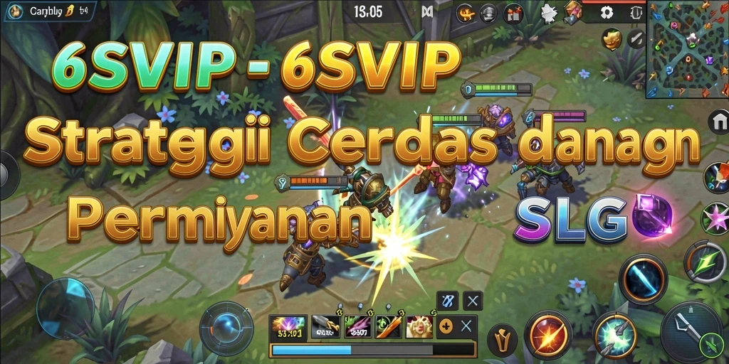 Gambar menunjukkan gameplay mencengangkan dari 6SVIP dengan strategi SLG.