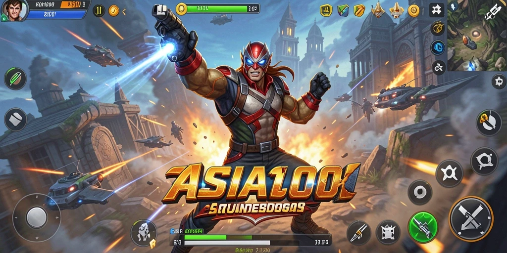 Gameplay seru ASIA100 dengan aksi mendebarkan.