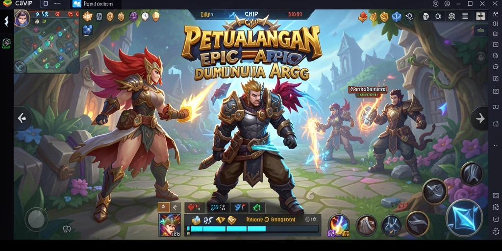 Screenshot gameplay C8VIP menunjukkan aksi pertarungan yang dinamis dan menarik.