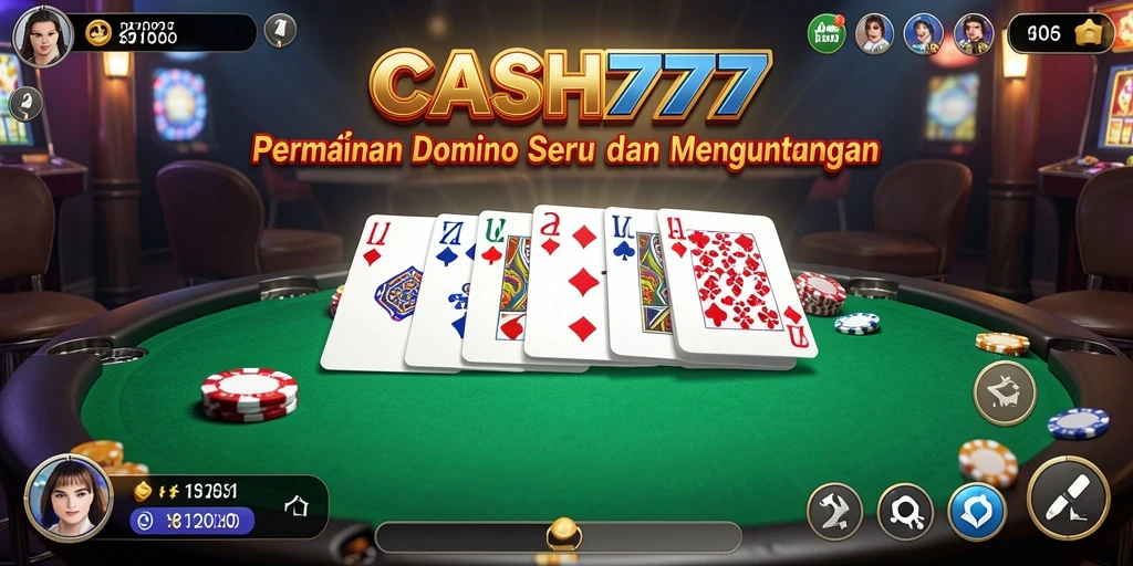 Tampilan gameplay Domino yang seru dan interaktif.