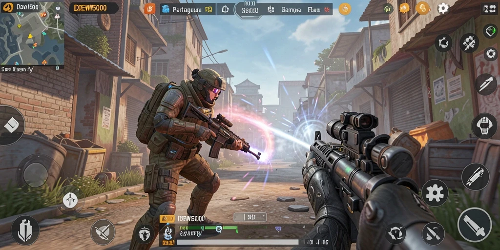 Tampilan gameplay seru dan mendebarkan dari DEWI5000.