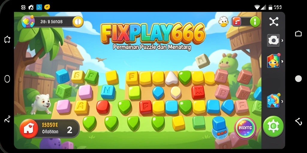 Tampilan gameplay FIXPLAY666 dengan berbagai teka-teki menantang.