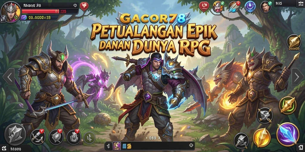 Screenshot gameplay GACOR78 menampilkan aksi pertarungan seru.