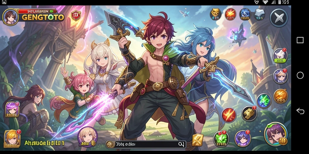 Screenshot gameplay <strong>GENGTOTO</strong> yang menunjukkan aksi seru di dunia anime.