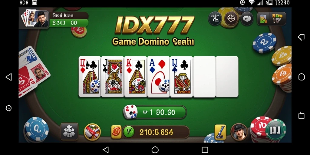 Screenshot gameplay yang menarik dari game Domino IDX777.