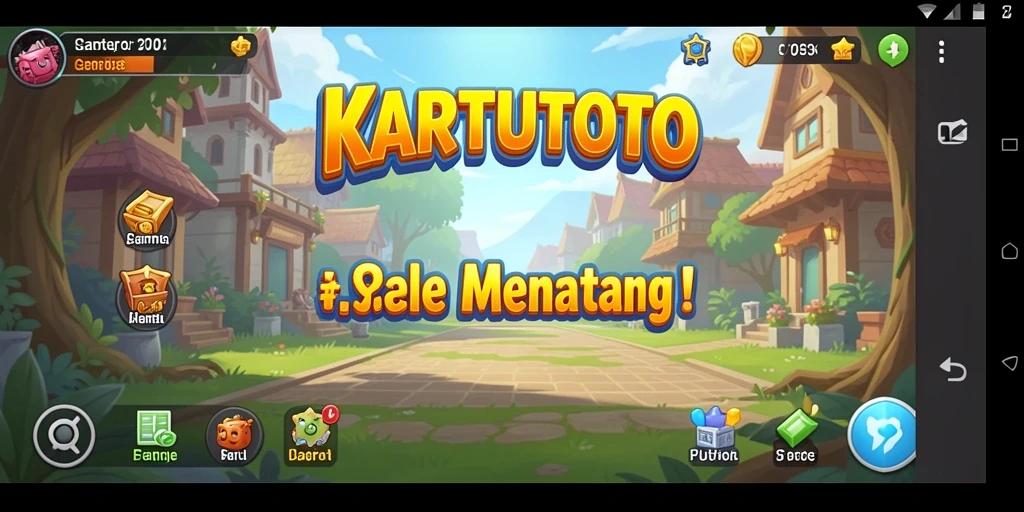 Tampilan gameplay KARTUTOTO yang menarik dan menyenangkan.