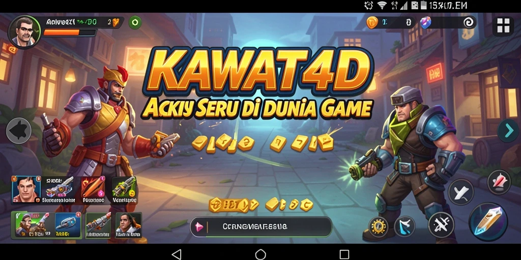 Tampilan utama gameplay KAWAT4D yang seru dan menegangkan.