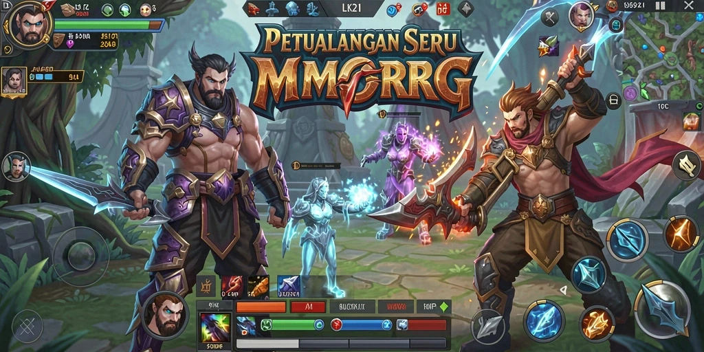 Gameplay seru LK21 dengan pertarungan mendebarkan di dunia MMORPG.