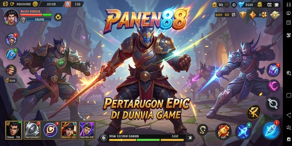 Tampilan dinamis pertarungan seru di PANEN88.