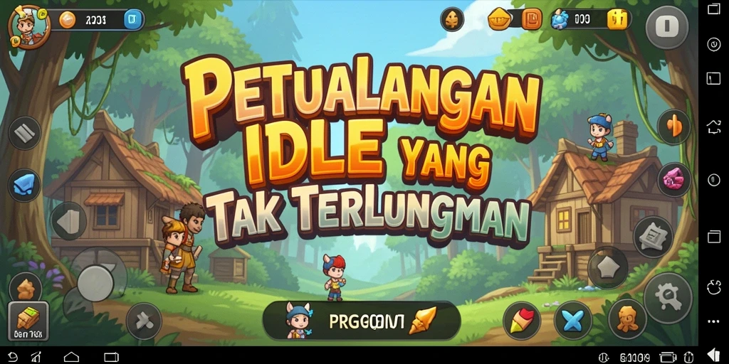 Tampilan gameplay PRG007 dengan elemen idle yang menarik.