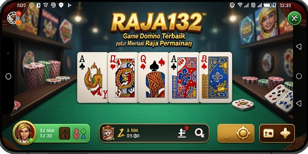 Tampilan menarik dari gameplay Domino RAJA132 yang seru.
