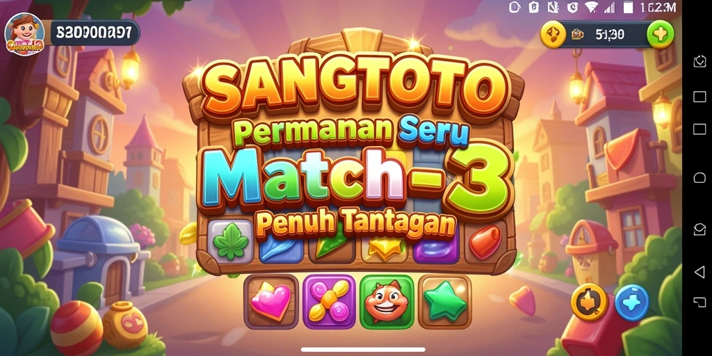 Tampilan gameplay SANGTOTO yang penuh warna dan menantang.