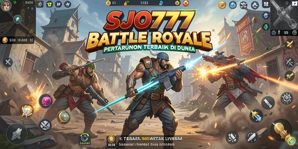 Gameplay SJO777 yang mendebarkan di arena Battle Royale.