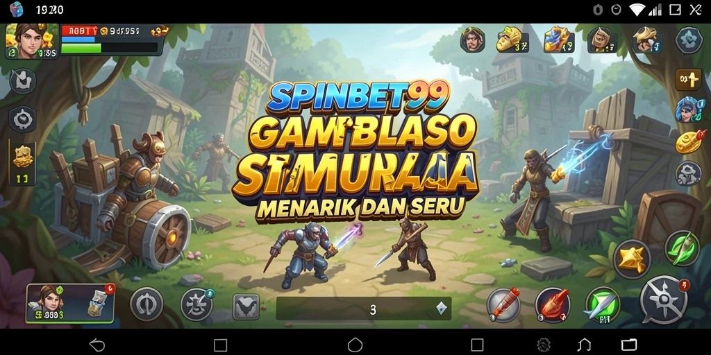 Tampilan gameplay SPINBET99 yang penuh warna dan interaktif.
