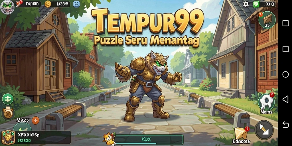 Gameplay TEMPUR99 menunjukkan puzzle interaktif dan menarik.