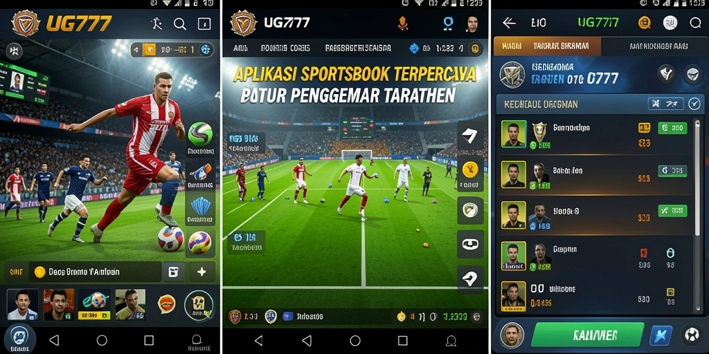 Tampilan gameplay UG777 yang menarik dan dinamis untuk pengalaman Sportsbook.